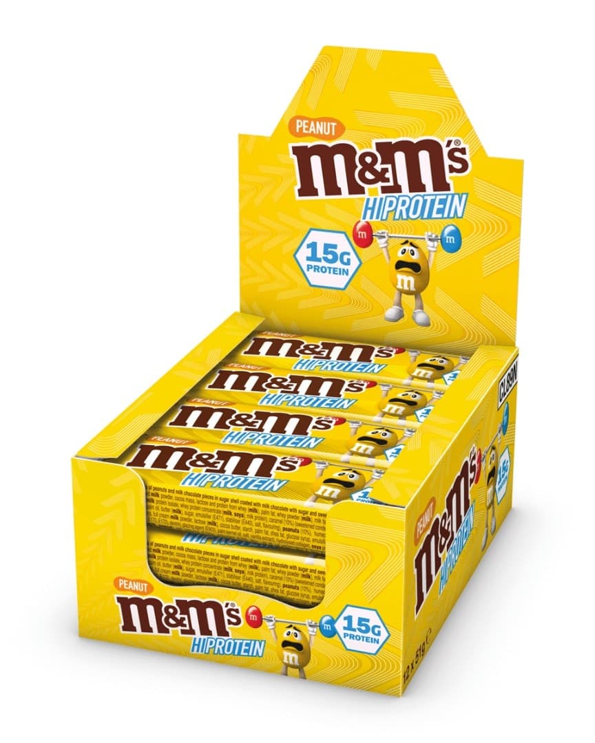 M&amp;M Protein Bar - Peanut - 12x51g