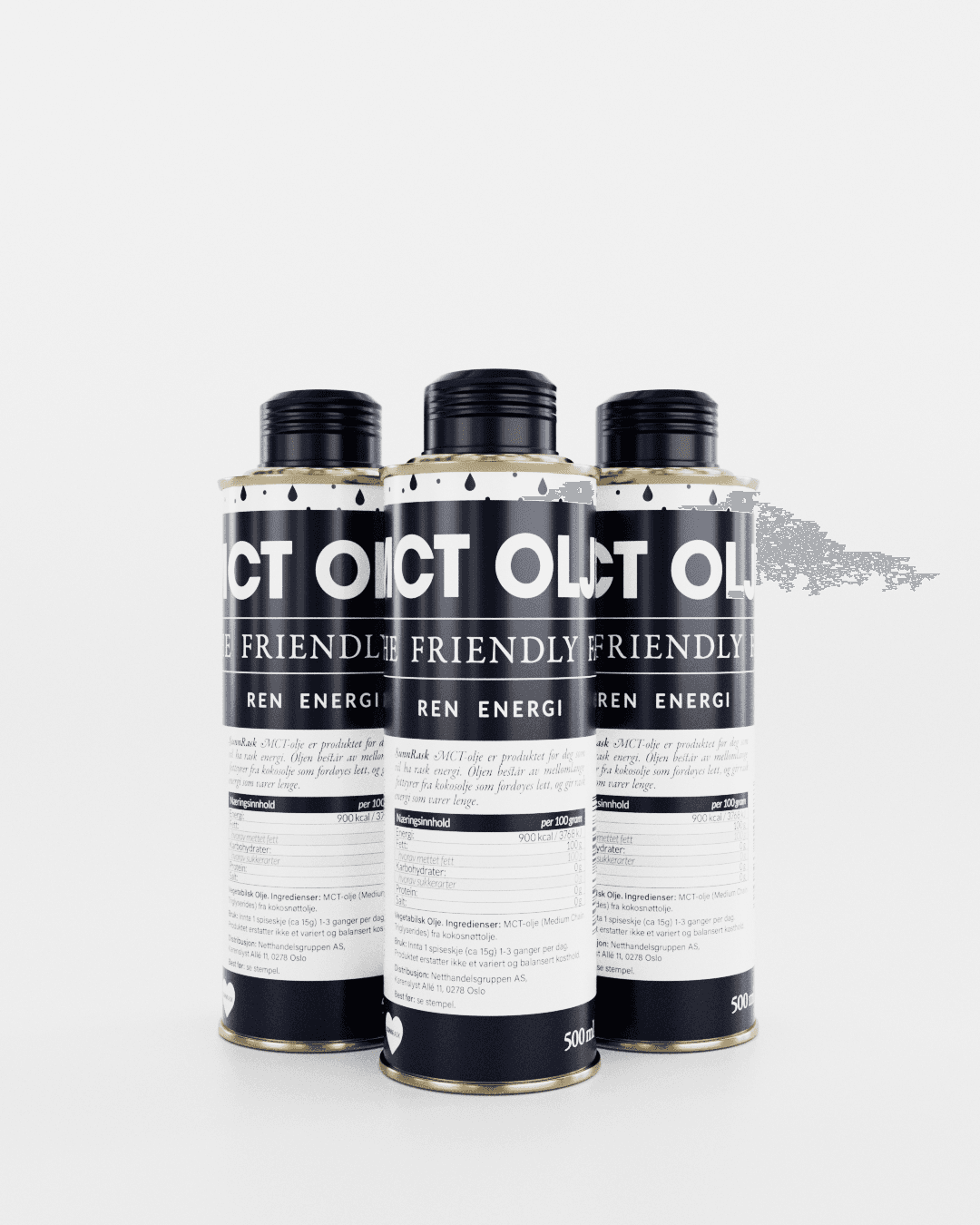 SunnRask MCT Olje 3x500ml