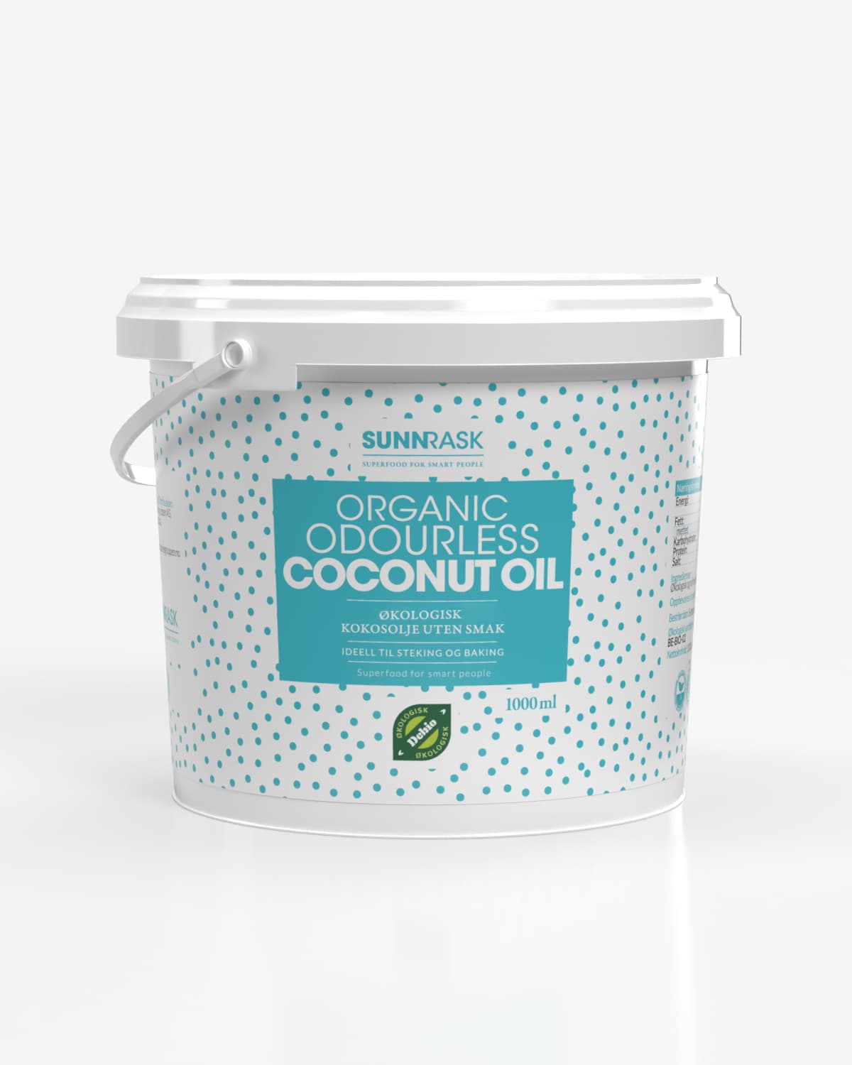 SunnRask Økologisk Ekstra Virgin Kokosolje 1000ml
