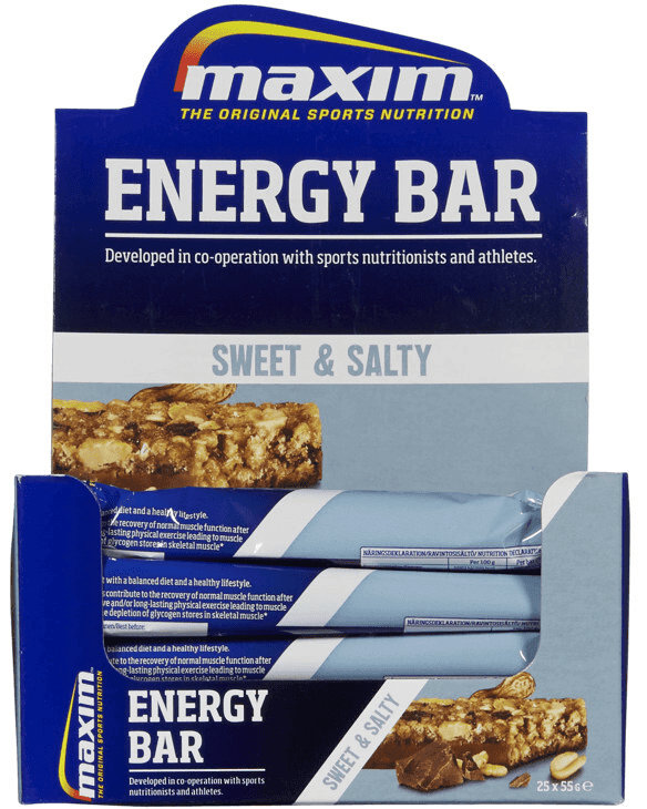 Maxim Energibar 25x55g Sweet&amp;Salty - DATODEAL!