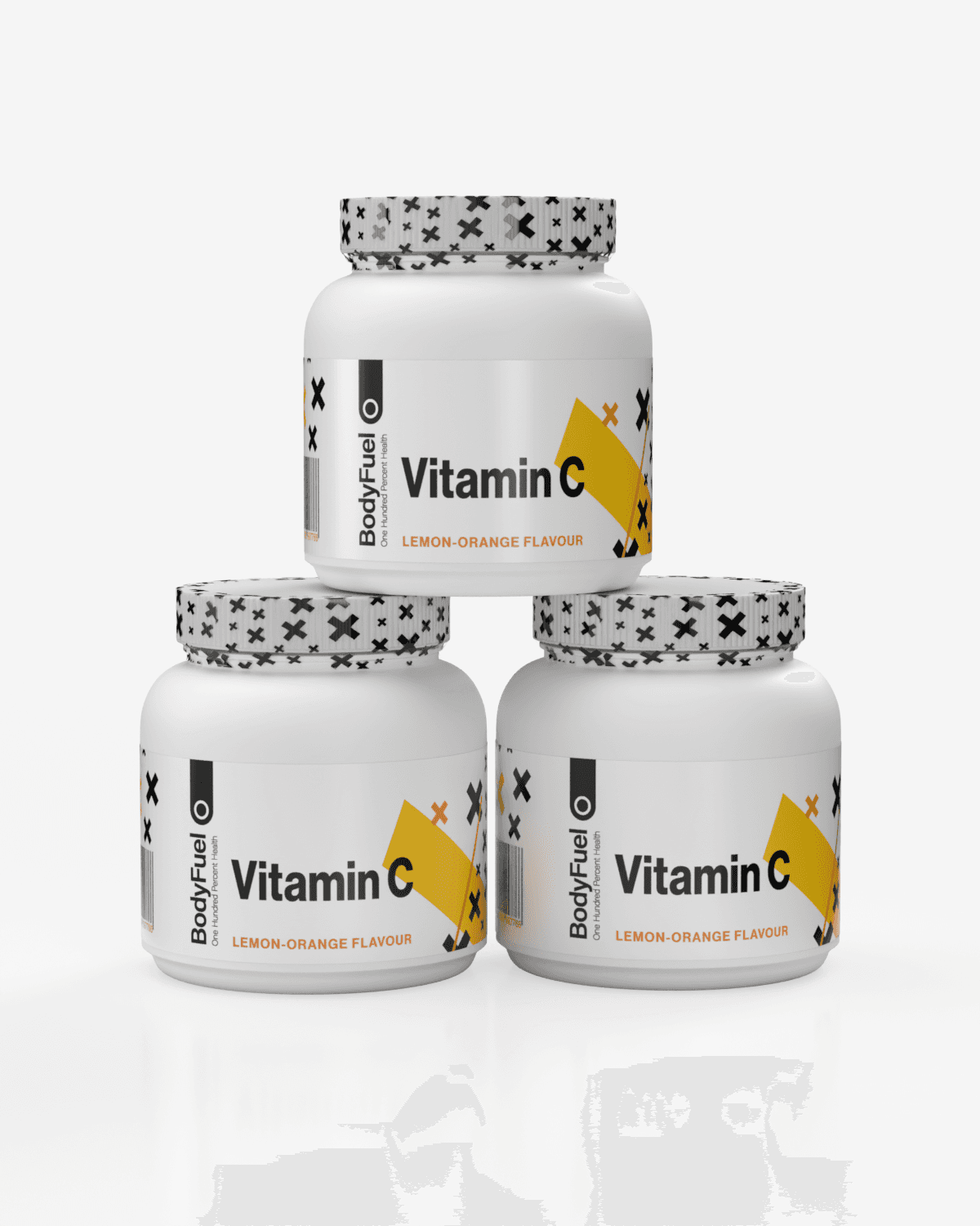 BodyFuel Vitamin C Powder 3x400g - TREPAKNING!