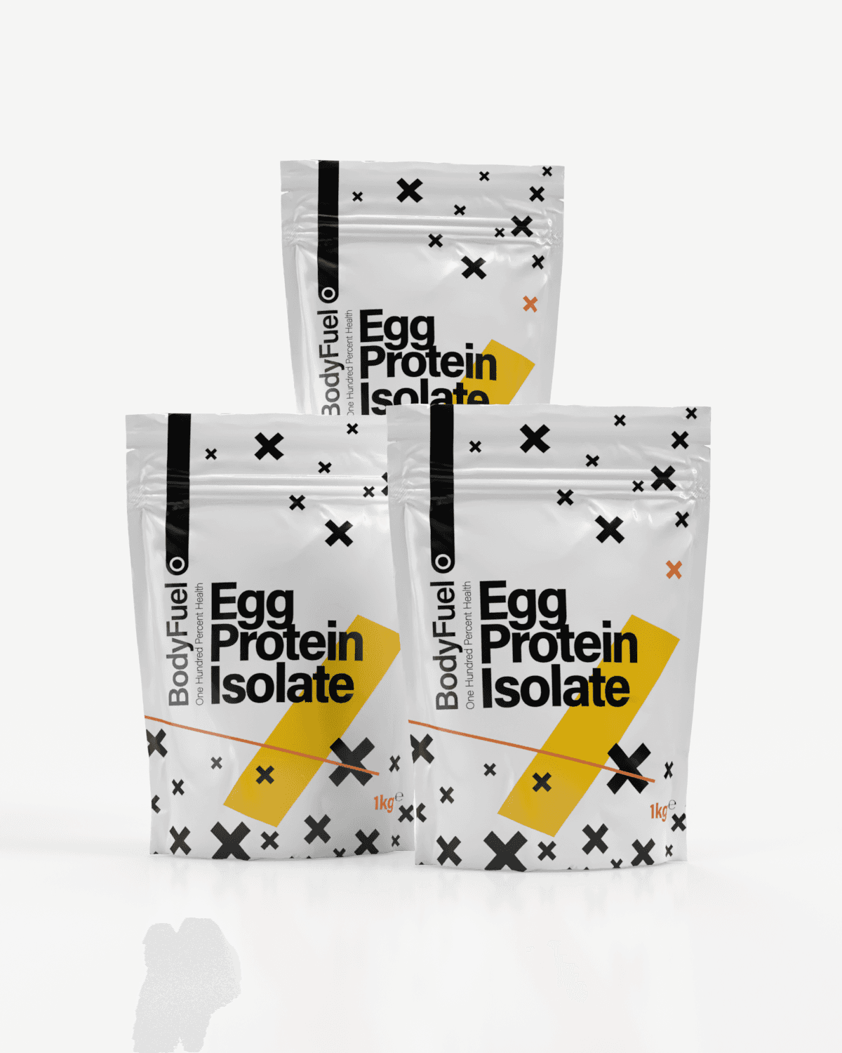 3x BodyFuel Egg Protein Isolate 1kg - Sjokoladesmak