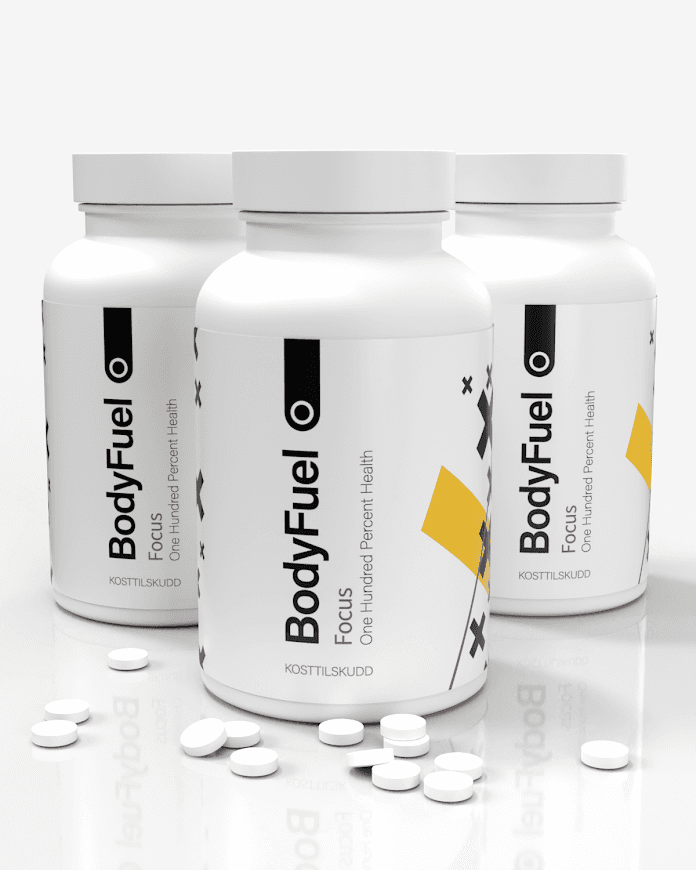 3x BodyFuel Focus - Konsentrasjonstilskudd