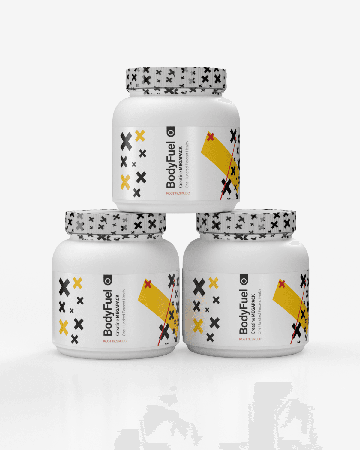 BodyFuel Creatine Monohydrate MEGA-PACK! 500 DOSER! x3