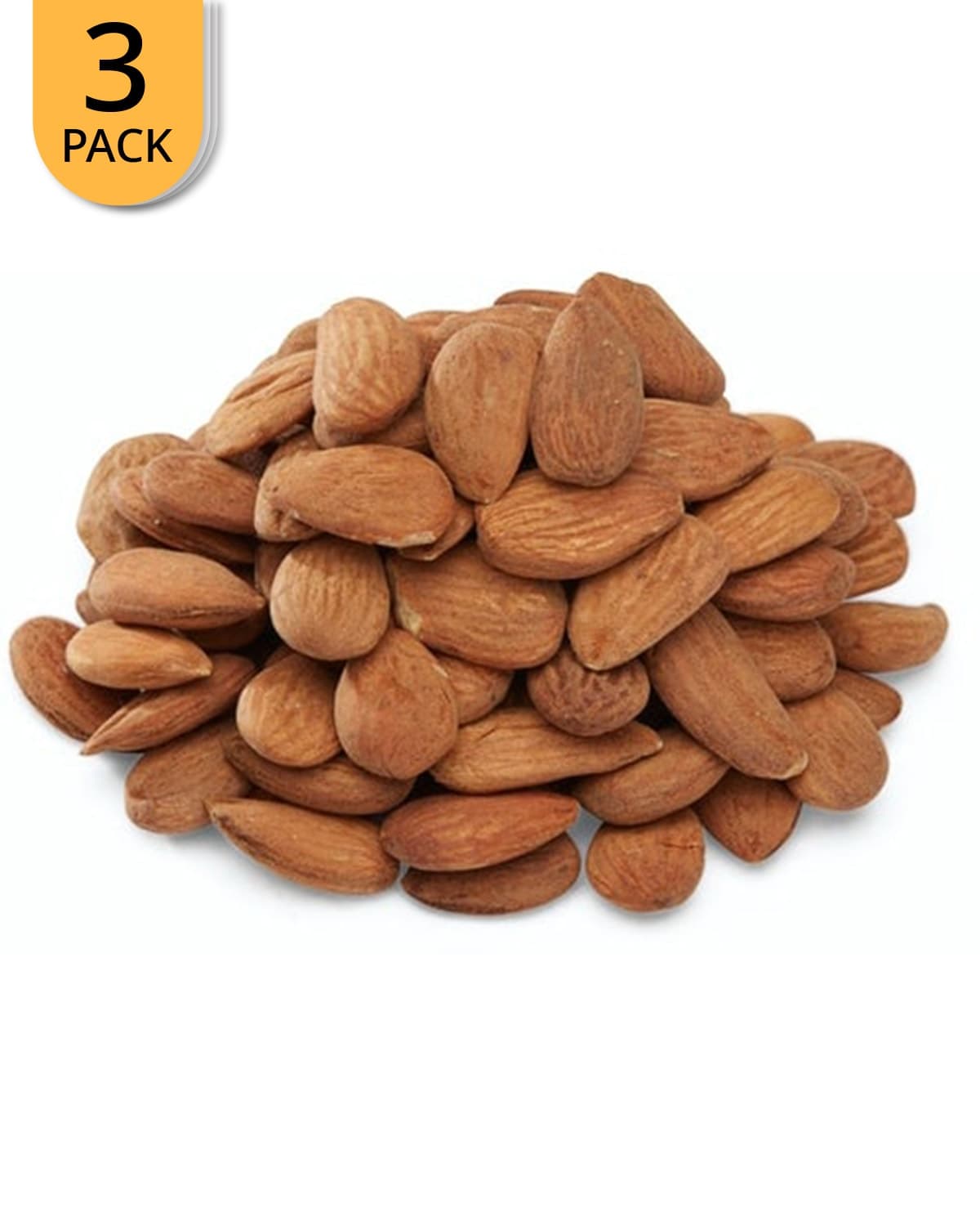 3x SunnRask Økologiske Mandler m/Skall 500g