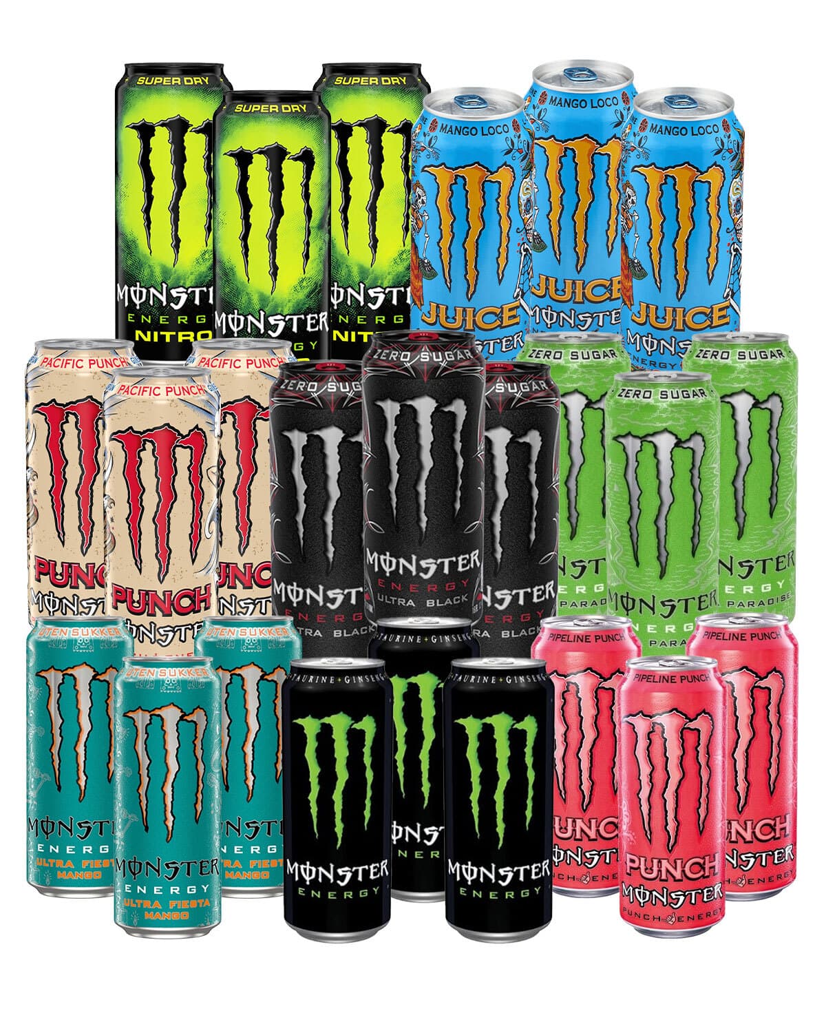 Monster Energidrikke 24-pack MIXED