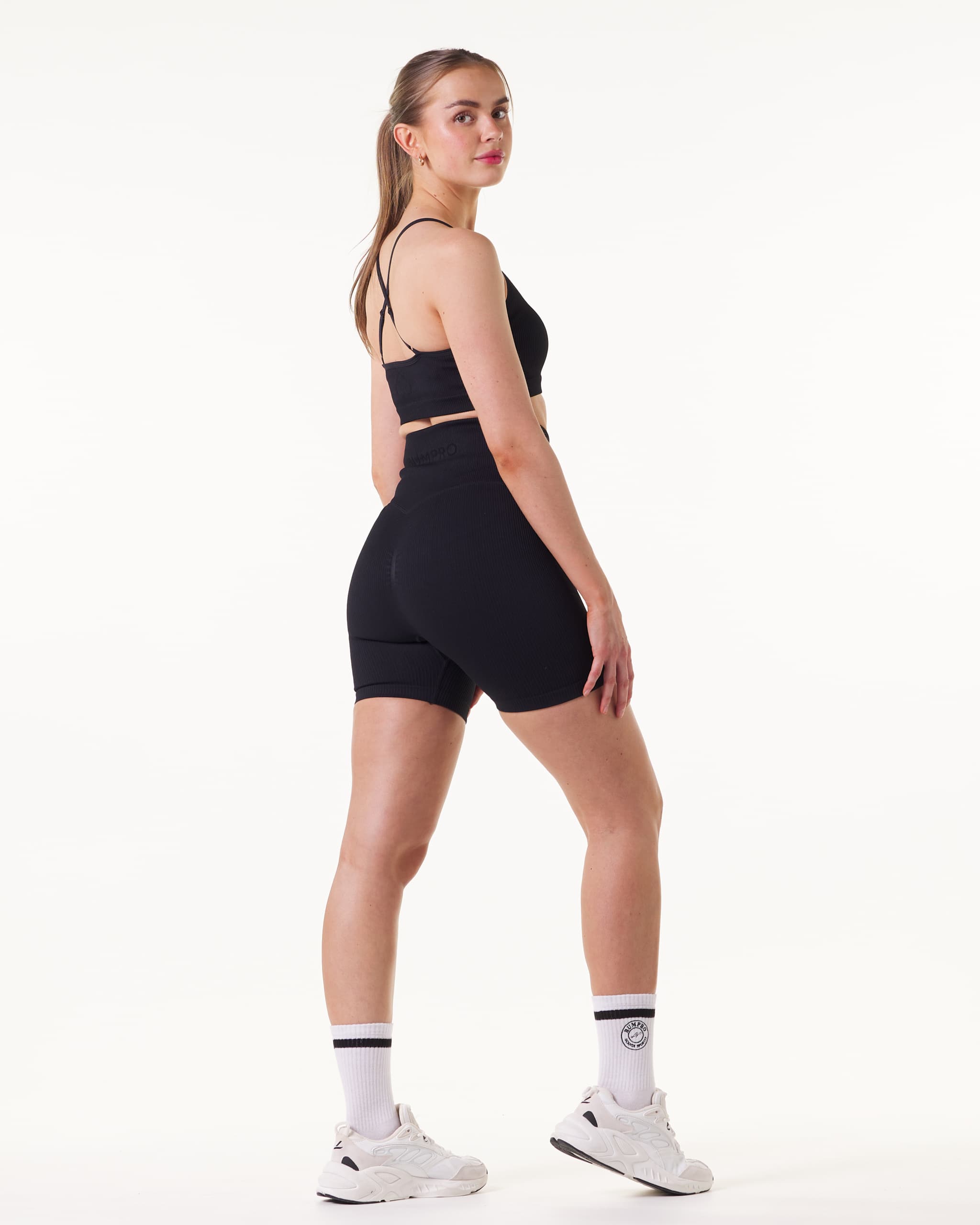 PERFECT RIB SET - Bra + Scrunchie Shorts 5"