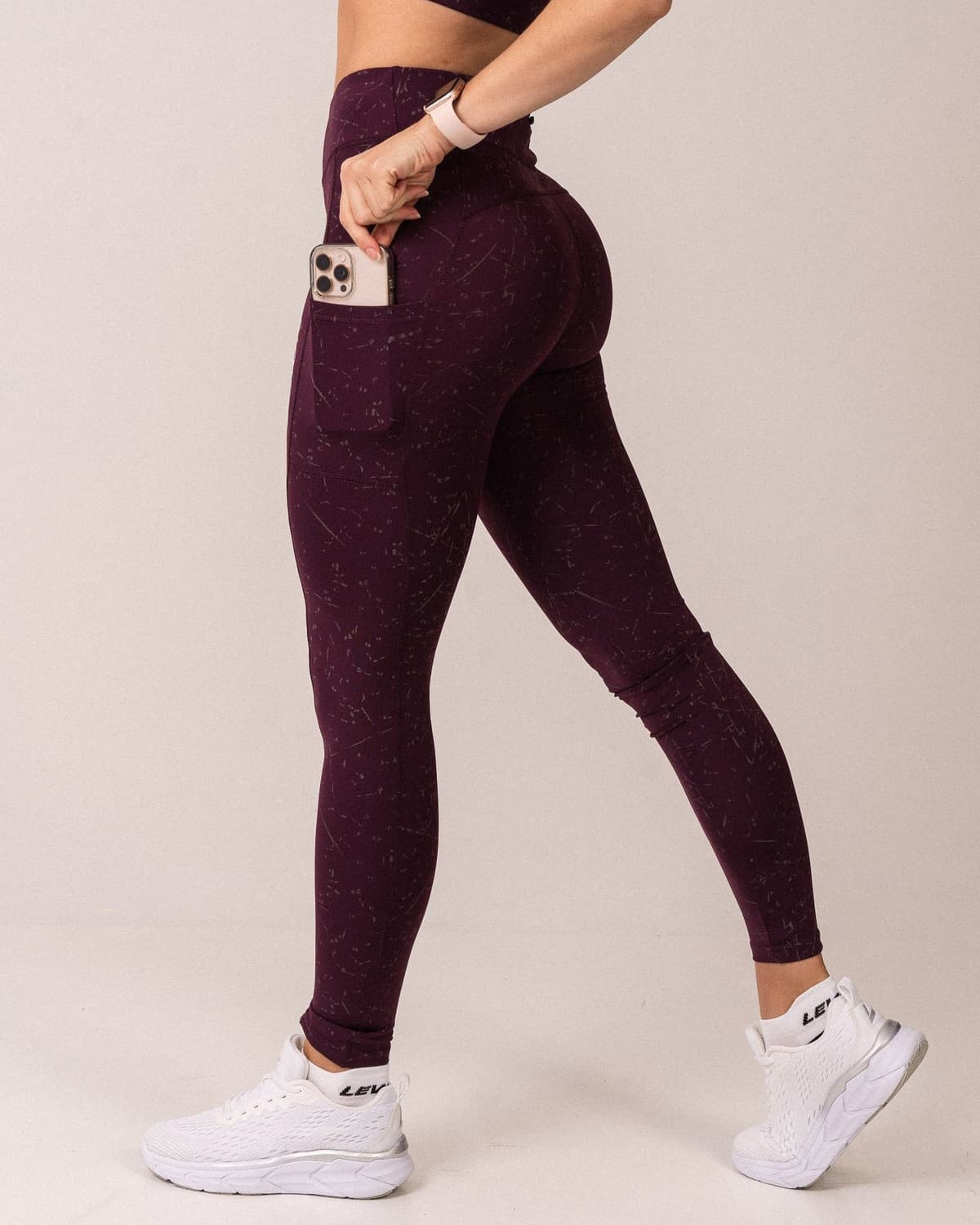 LEVITY Zodiac Reflective Tights Optic Stardust