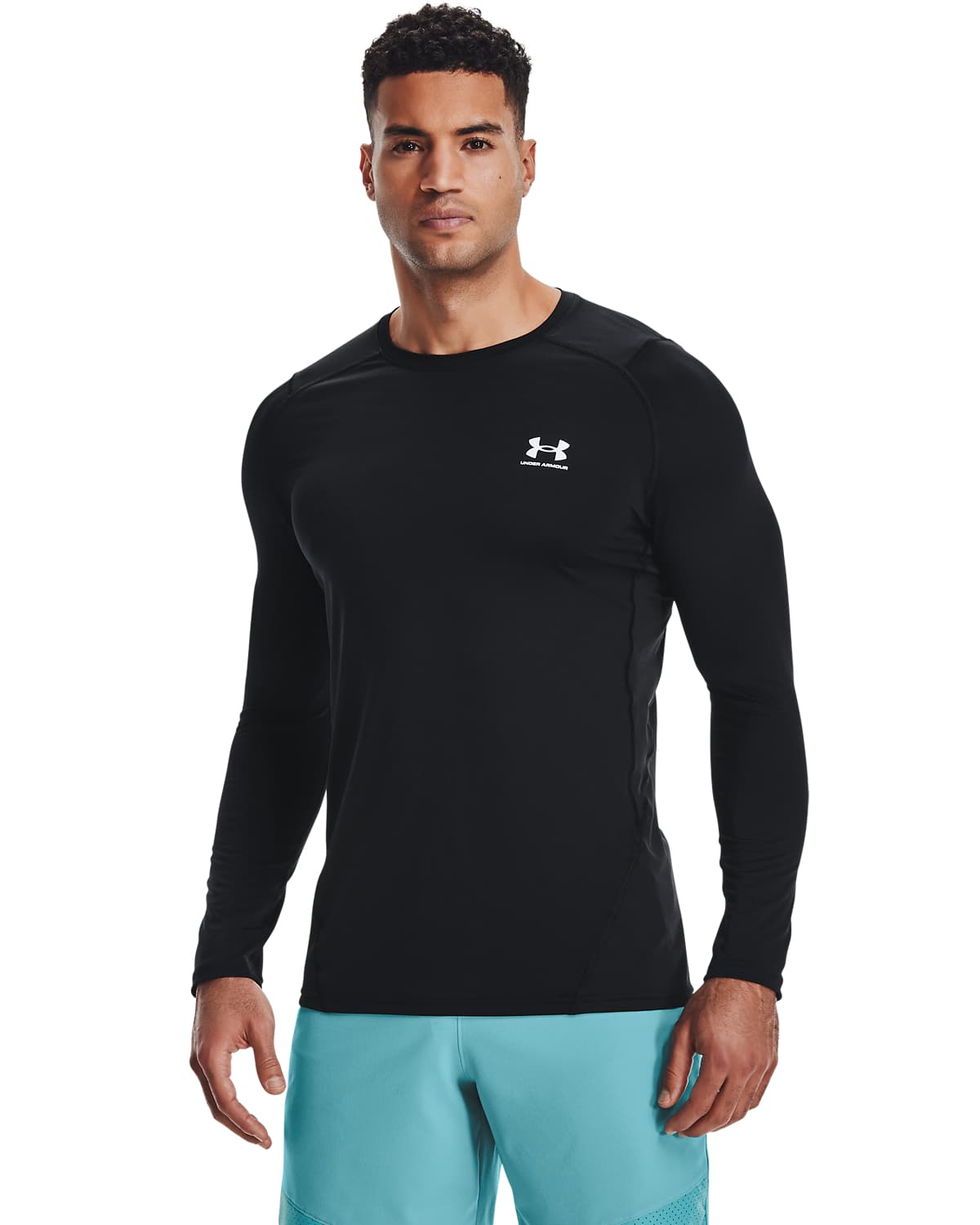 UA HG Armour Fitted LS Black