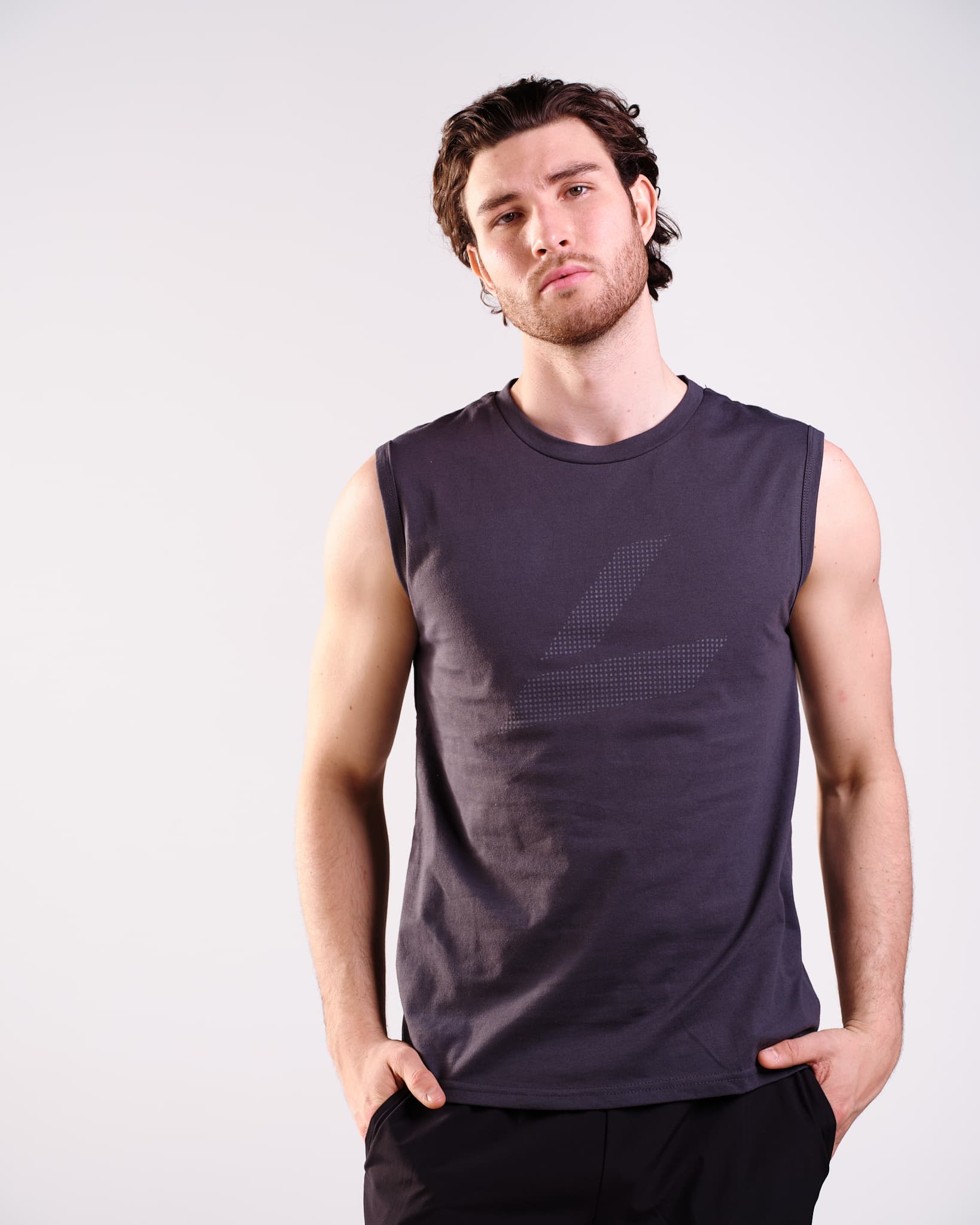 LEVITY Active Logo Tank Dark Navy