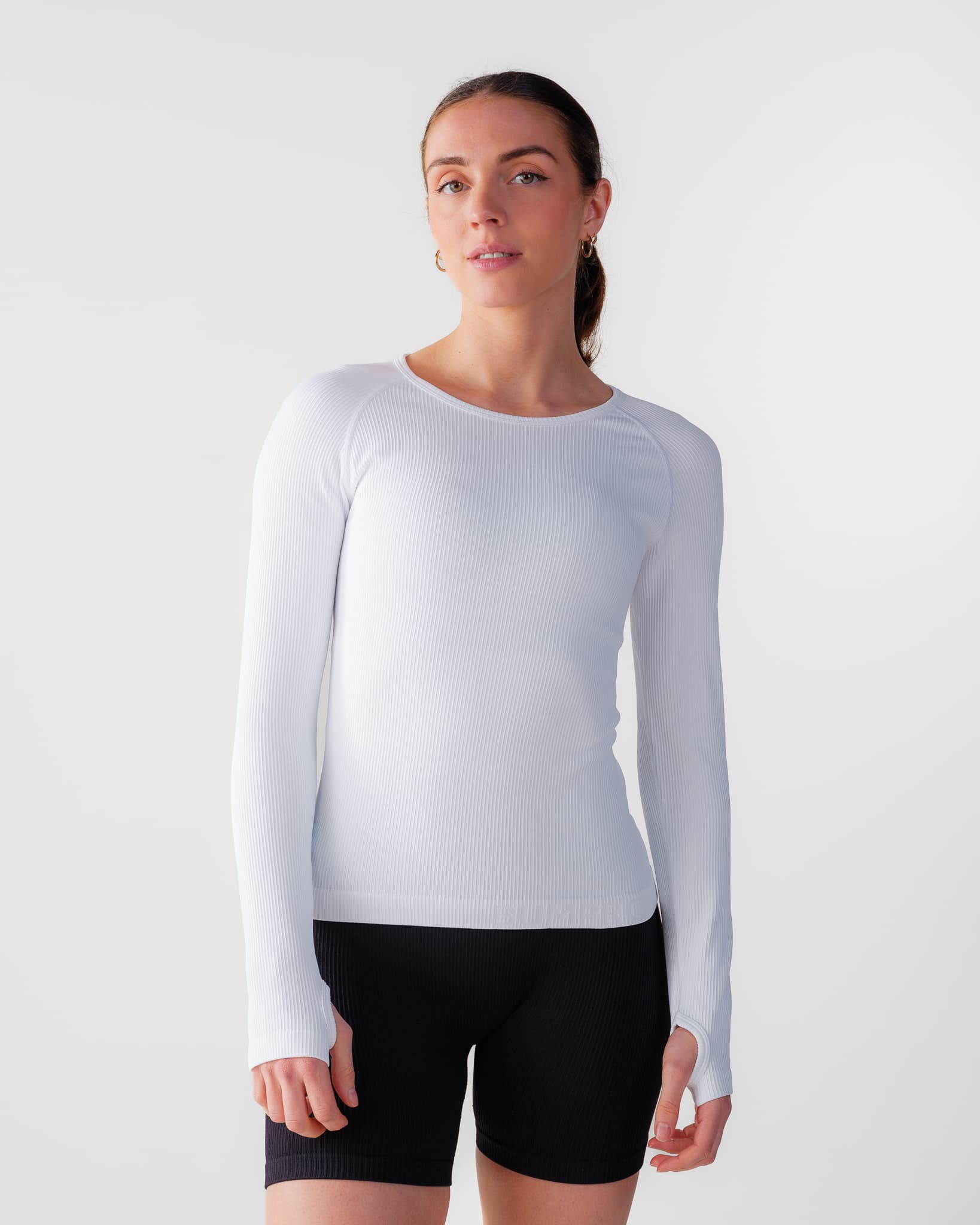 Bumpro Perfect Rib Sweatshirt White