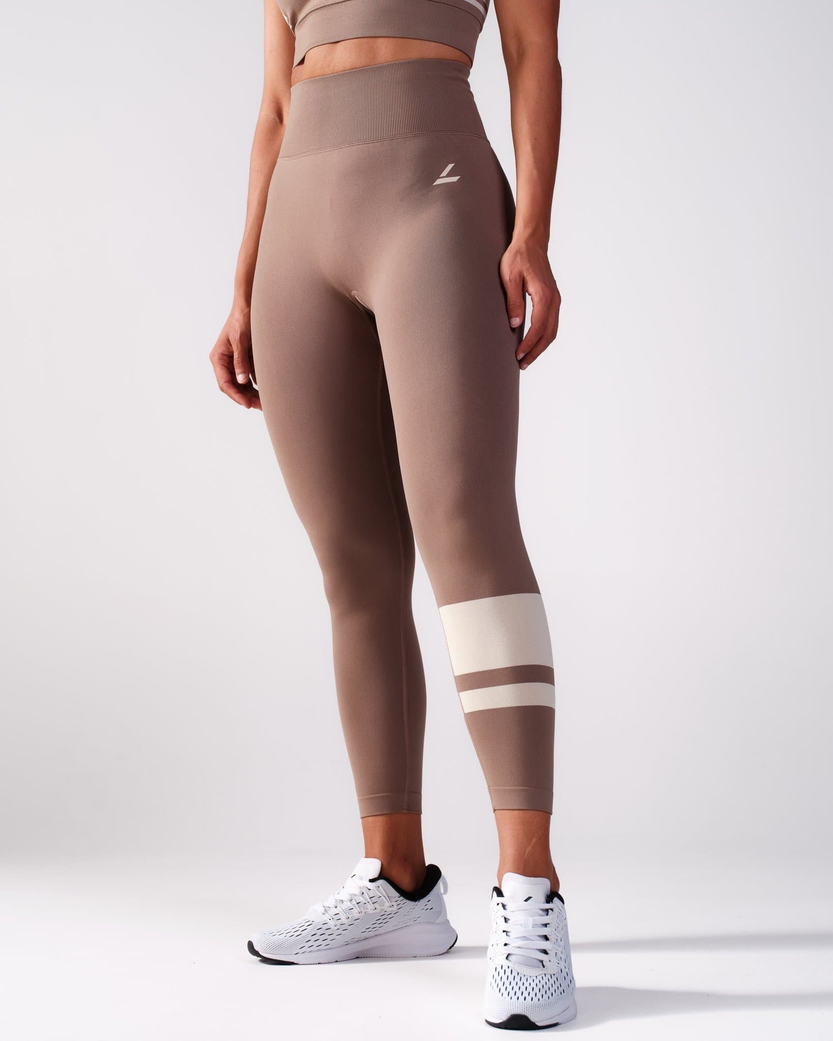 LEVITY Block Tights Beige