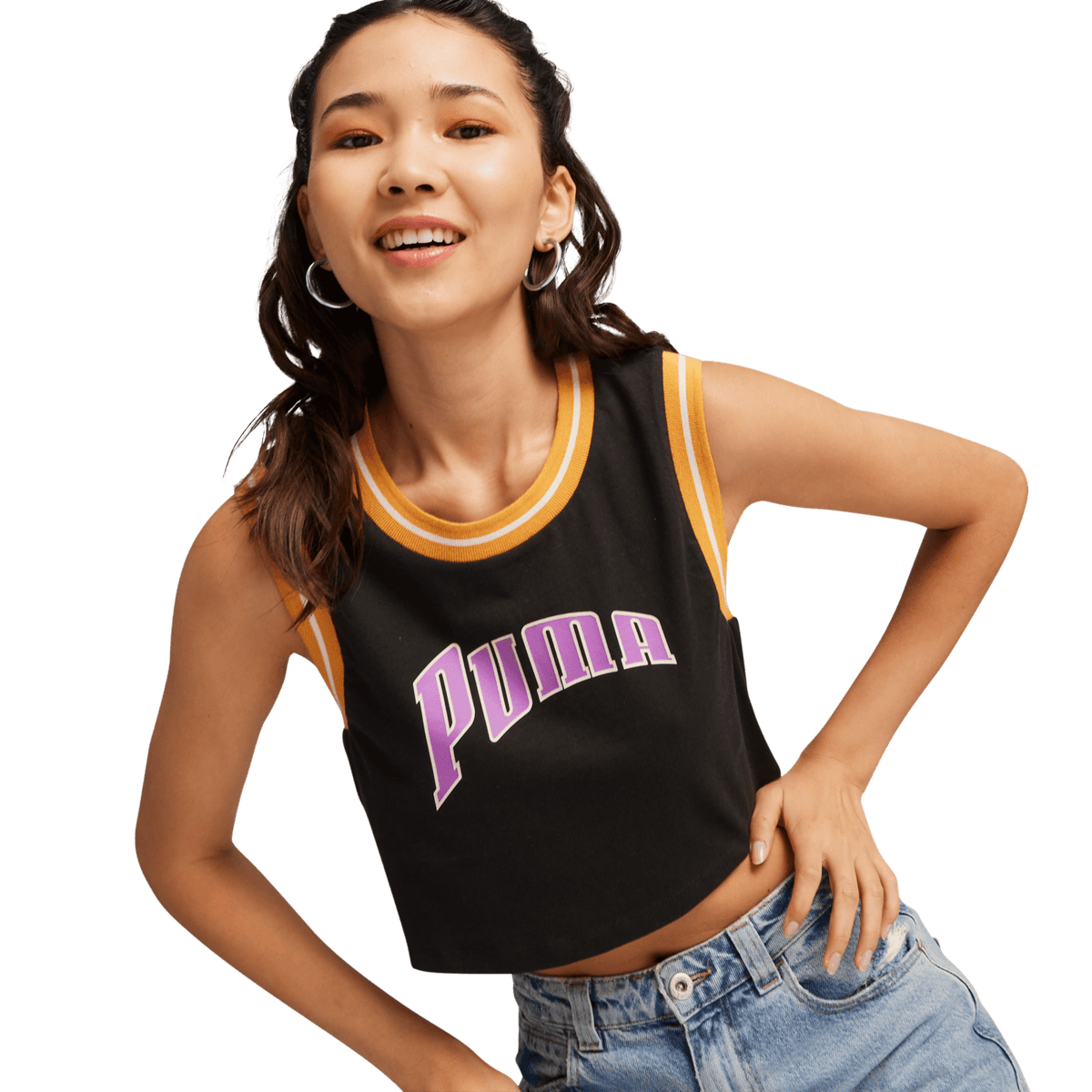 Team Women's Graphic Crop Top, kort t-skjorte, dame