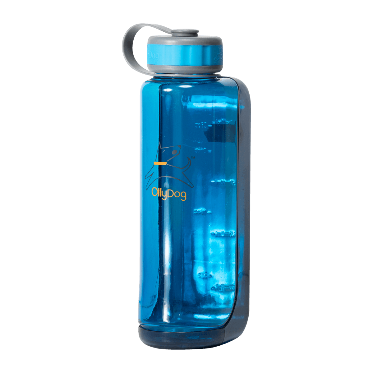 OllyBottle 1L Ocean, drikkeflaske med hundeskål