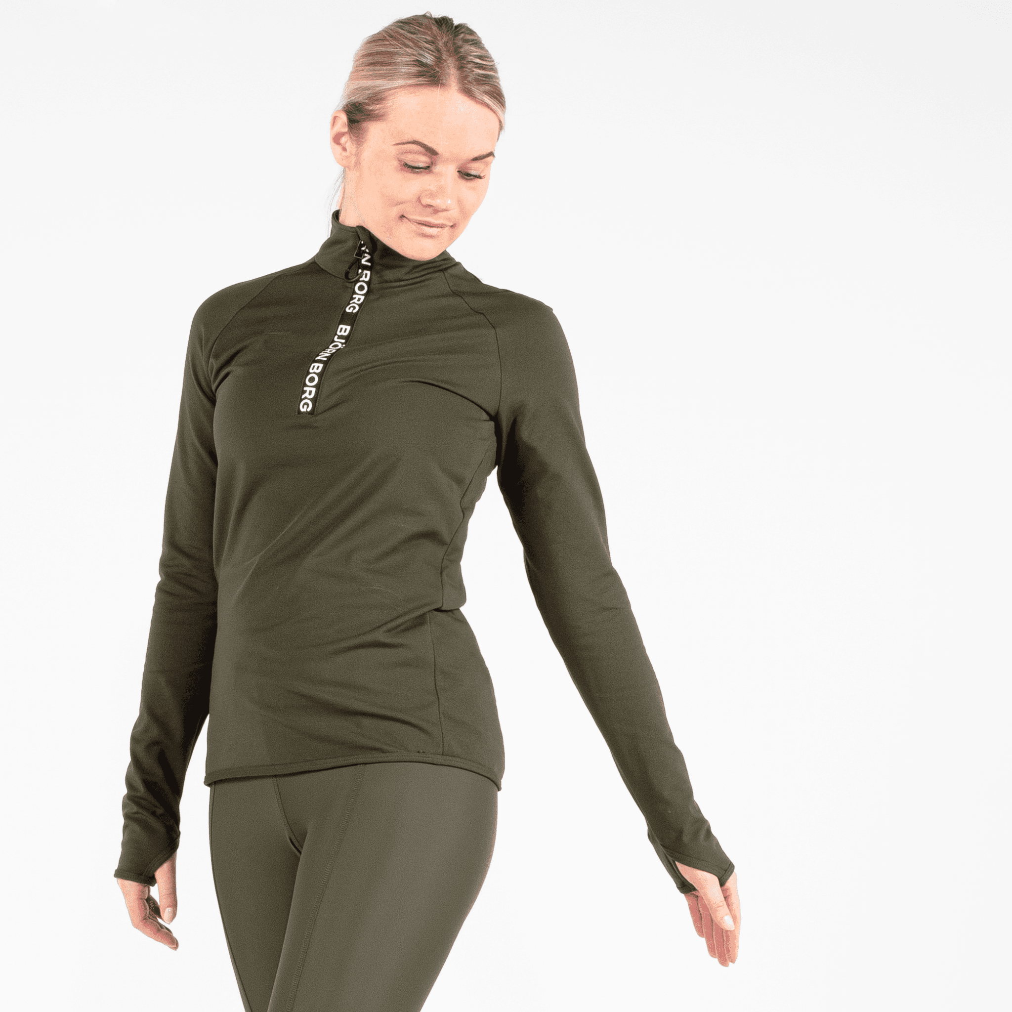 Half Zip Polo Christa, treningsgenser dame