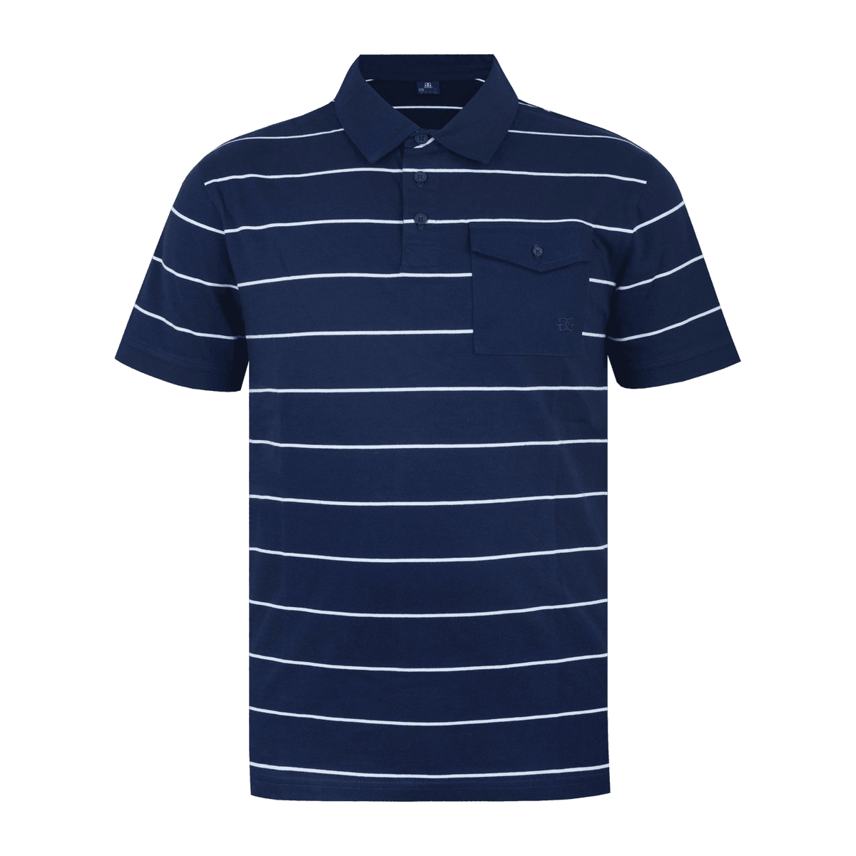 Stripe Polo, pique, herre