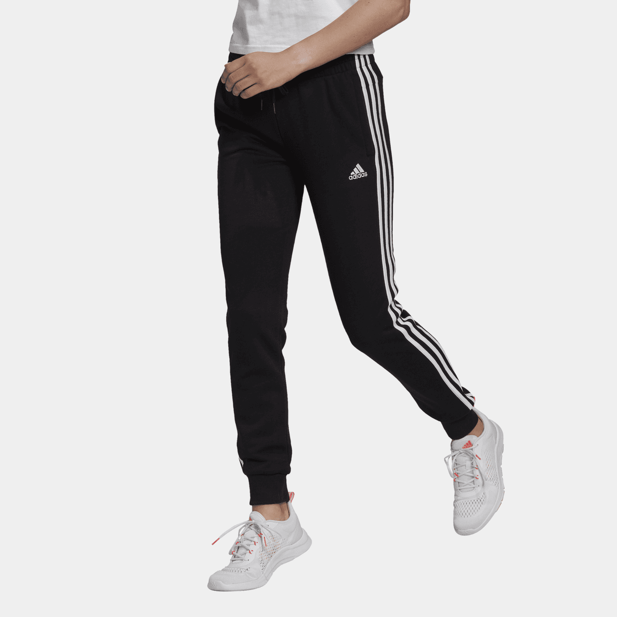 Essential Slim Tapered Cuffed Pant, treningsbukse dame