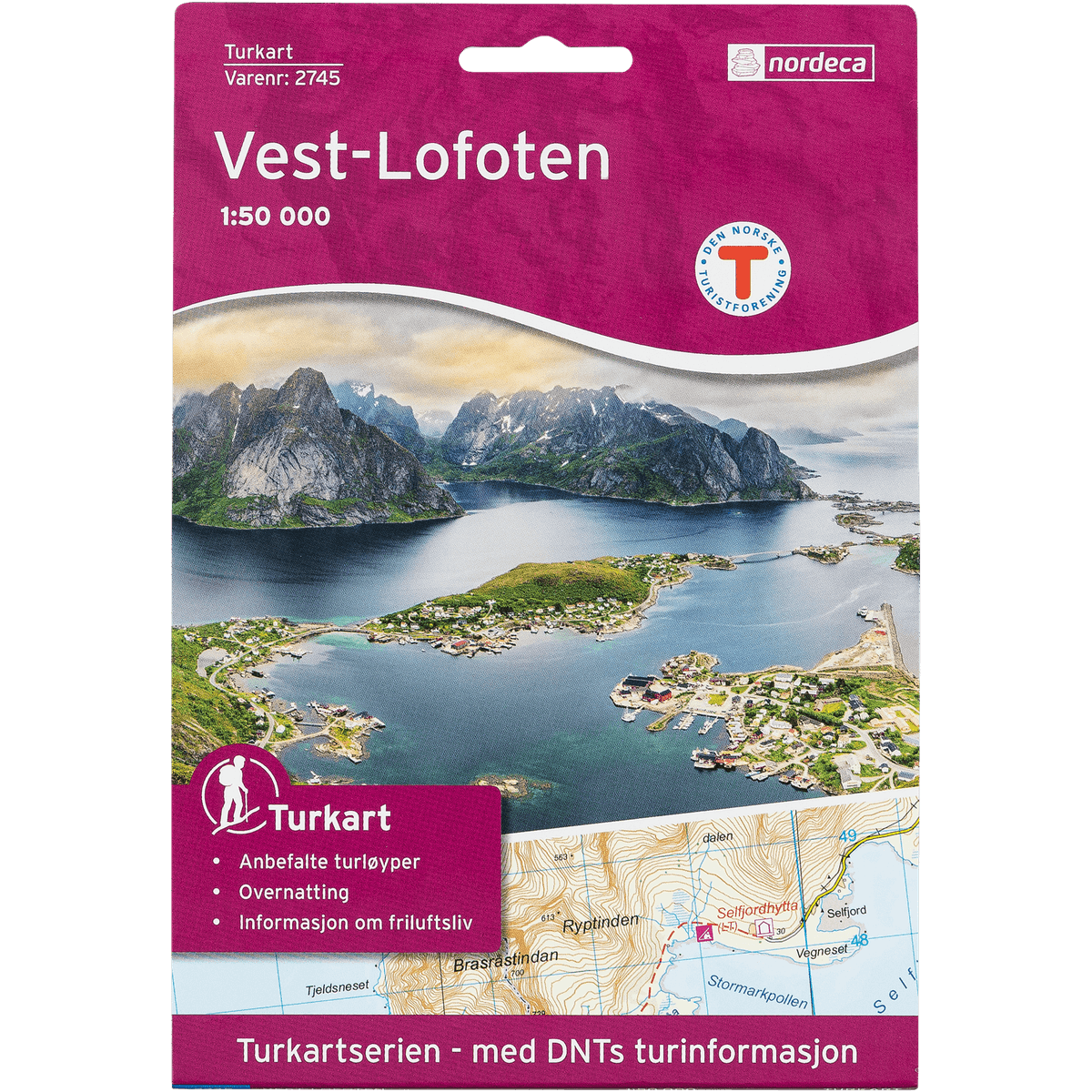 Vest-lofoten 1:50 000, kart