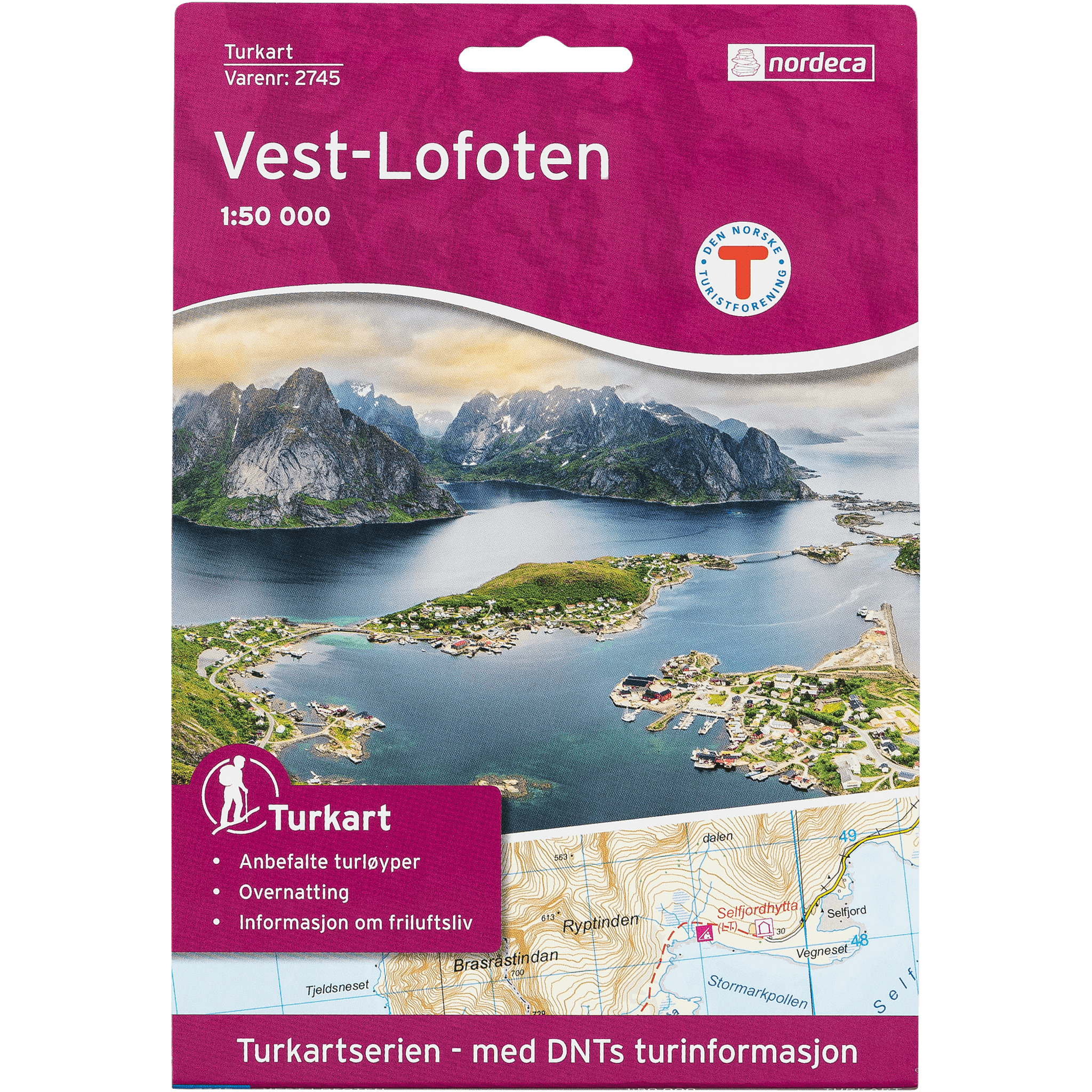 Vest-lofoten 1:50 000, kart