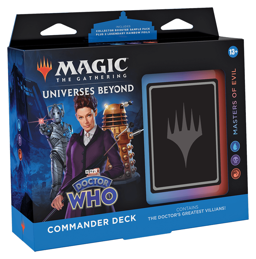 Universes Beyond: Doctor Who Masters of Evil Commander Deck Universes Beyond Doctor Who Magic the Gathering