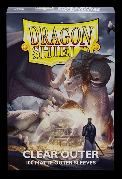 Matte Clear Outer Sleeves Standard Size (100) Kortlommer, Dragon Shield