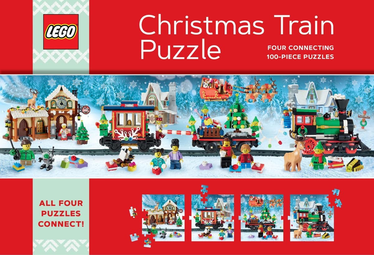 Lego Christmas Train Puzzle (4x100)