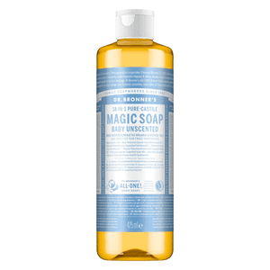 Dr. Bronner 18-In-1 Baby Mild Pure Castile Soap Unscented 475ml