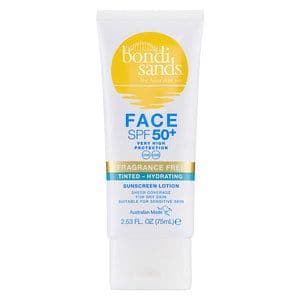 Bondi Sands SPF50+ Fragrance Free Tinted Hydrating Face Lotion 75ml