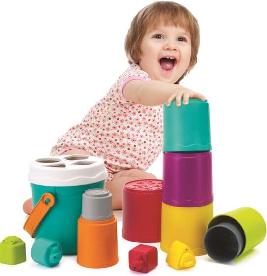 Bkids Infantino stableklosser og putteleke - 14 deler