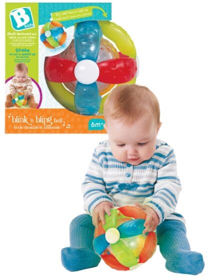 Bkids Blink 'n Bling Ball - sanseball til baby med lys og lyd