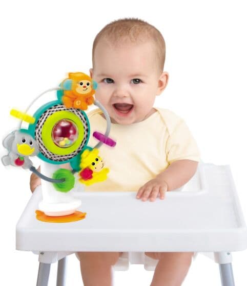 Bkids Bebees spinnende pariserhjul - aktivitetsleke med sugekopp