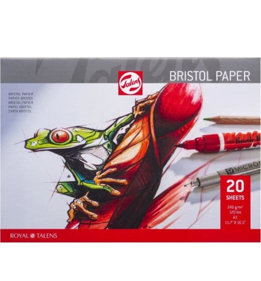 Talens Bristol A3 blokk 246 g/m2 - 20 ark til tusjer