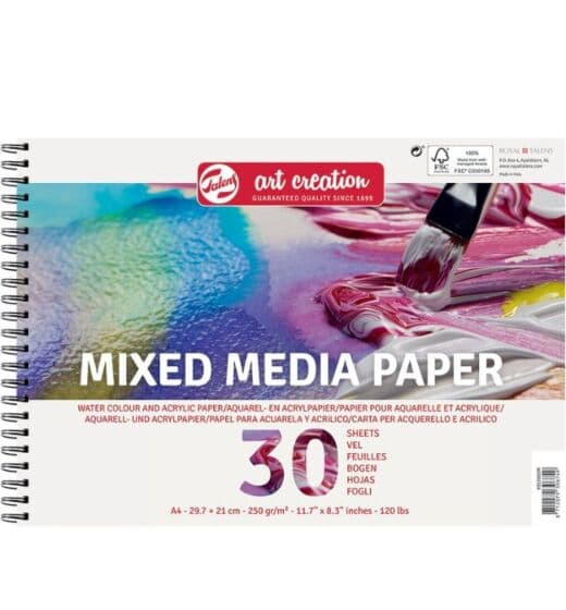 Talens Art Creation Mixed Media spiralblokk A4 - 250 gram