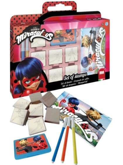 Multiprint Miraculous - Lady Bug Window Box Stempelsett - med album
