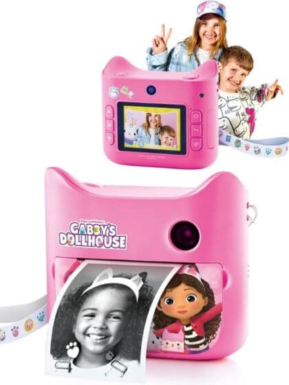 Gabbys Dukkehus polaroidkamera med tusjer og klistremerker