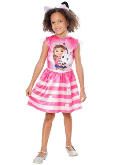 Gabby's Dukkehus kostyme - klassisk kjole - 3-5 år - 104 cm