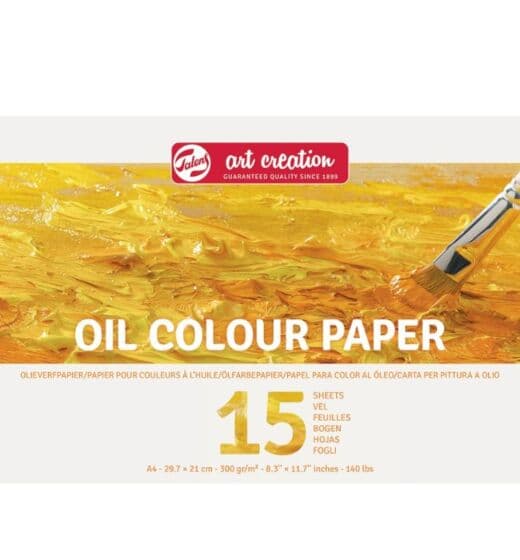 Talens Art Creation maleblokk A4 til oljemaling - 15 ark 300 gr/m2
