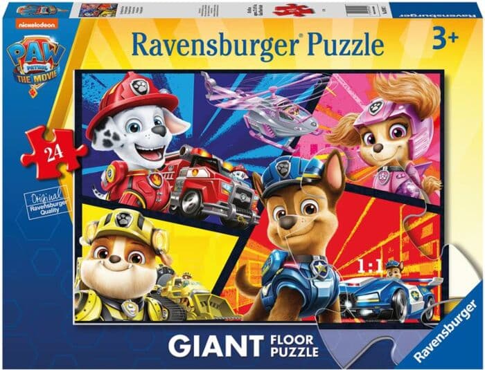 Ravensburger PAW Patrol stort gulvpuslespill 24 brikker - Chase, Marshall, Skye og Rubble