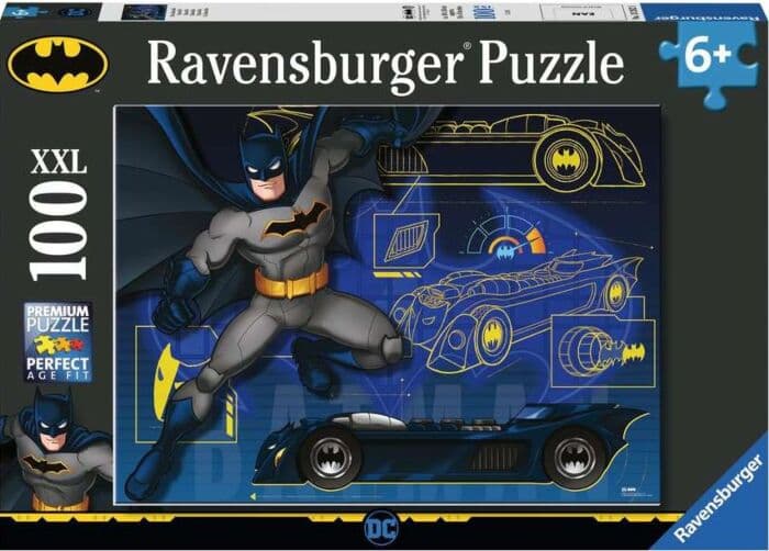 Ravensburger Batman XXL puslespill 100 brikker - Batman og Batmobile
