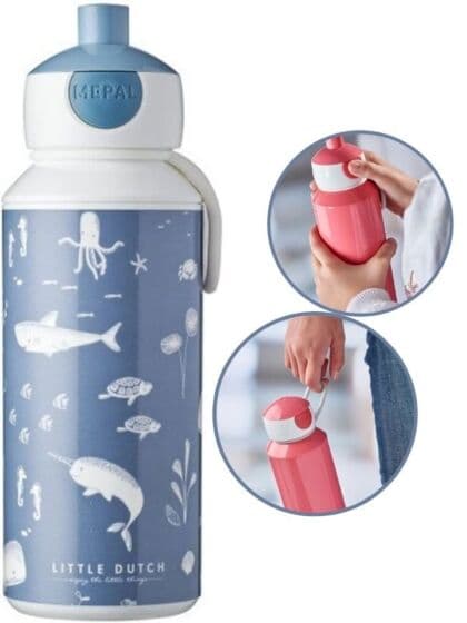 Mepal Little Dutch Ocean - drikkeflaske med pop-up tut - 400 ml