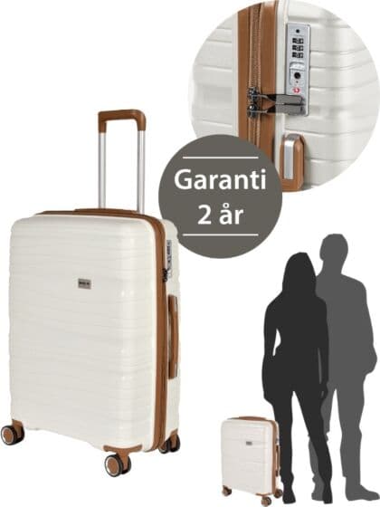 RW Travel Alfrida trillekoffert 55 cm - hvit