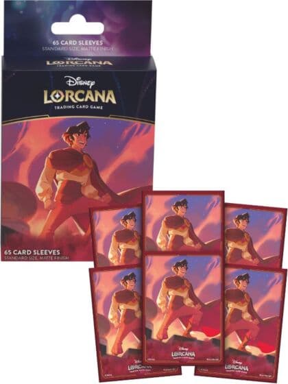Disney Lorcana Aladdin Kortlommer - 65 kortbeskyttelser til samlekort