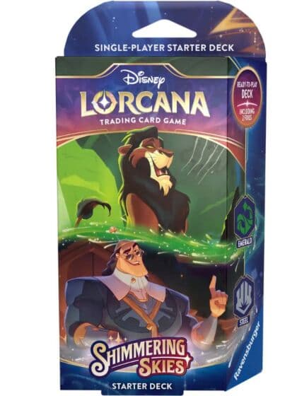 Disney Lorcana Starter kortstokk med to foliekort - Emerald og Steel