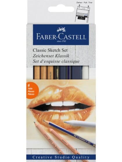 Faber-Castell tegnesett i 6 deler