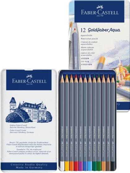 Faber-Castell Goldfaber akvarellblyanter - 12 fargeblyanter
