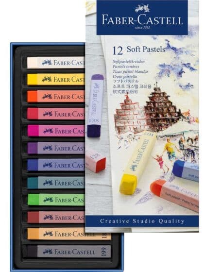 Faber-Castell myke fargestifter - 12 farger