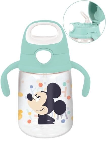 Disney Mikke Mus drikkeflaske med pop-up sugerør - 370 ml