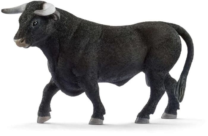 Schleich Okse, svart - 9 cm