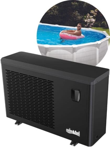 Swim & Fun Varmepumpe Inverter 9,0 kW til basseng - med wifi-styring