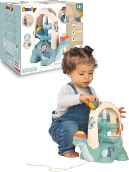 Smoby Little Skilpadde aktivitetsleke med ballbane og 2 baller